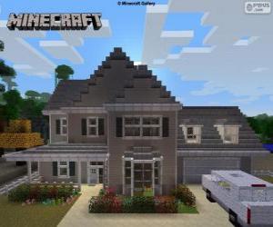 yapboz Minecraft evi